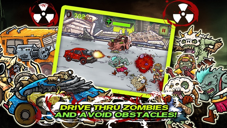 Death Racers Vs. Zombies - Crazy Avoid Obstacles and Crush the Enemy Action Game