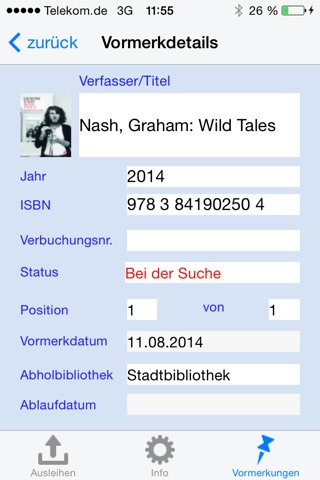 Stadtbibliothek Hannover - Info screenshot 2