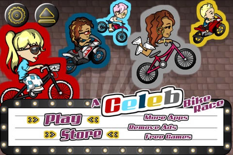 A Celeb Bike Race Downhill Multiplayer 2 - Girl Star Power Edition screenshot 3