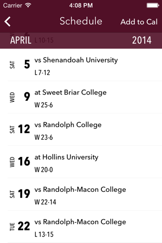 Roanoke Athletics - Go Maroons screenshot 3