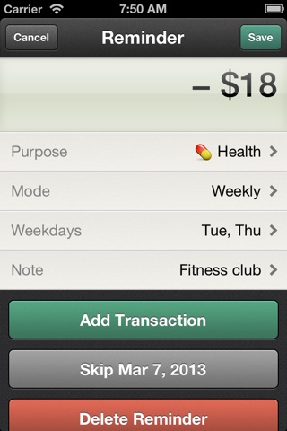 CashSync Classic - Expense and Income screenshot 4