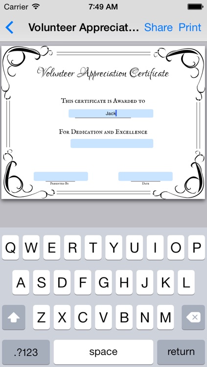 Appreciation Certificates 01