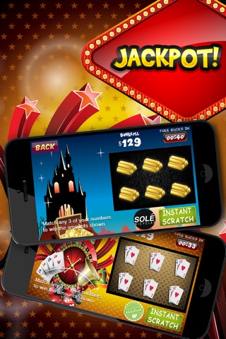 Jackpot Scratchers Scratch Pad Game LT- The American Lotto Lottery Tickets Scratchs Off HD FREE screenshot 2
