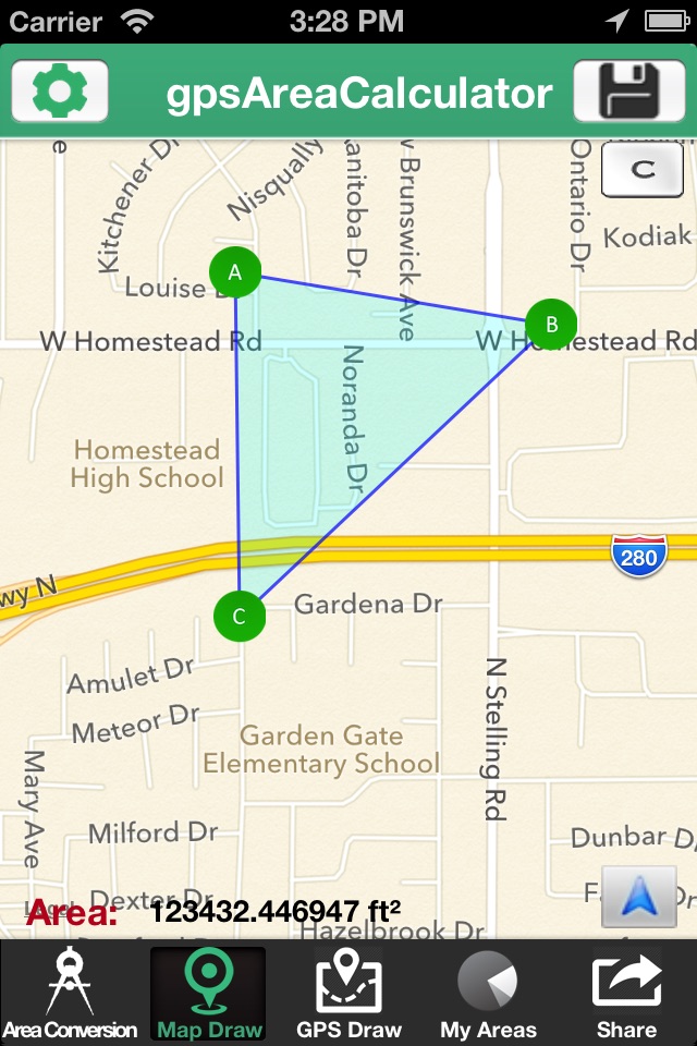 GPS Area Calc screenshot 2