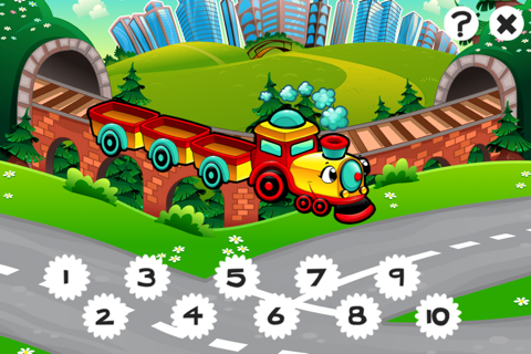 123 Cars Counting Game for Children: Learn to count the numbers 1-10 with vehicles of the city screenshot 4