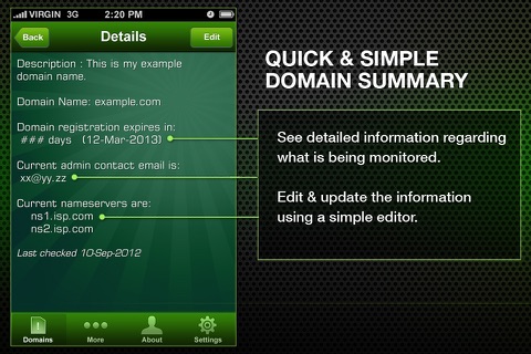 Domain Alerts screenshot 3