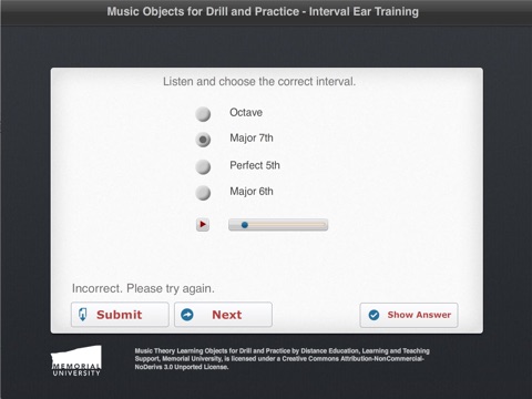 Identify Intervals Aurally screenshot 2