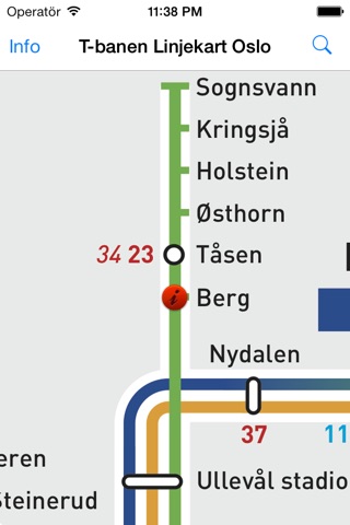 T-banen Linjekart Oslo screenshot 3