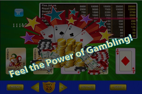 Poker Wall Free - TouchPlay Jack-s or Better Video Poker screenshot 2
