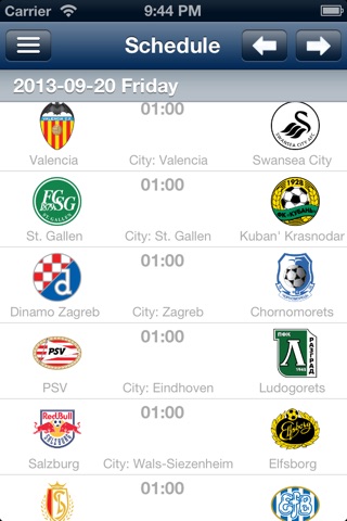 BestFootball for Europa League 2014/15 screenshot 2