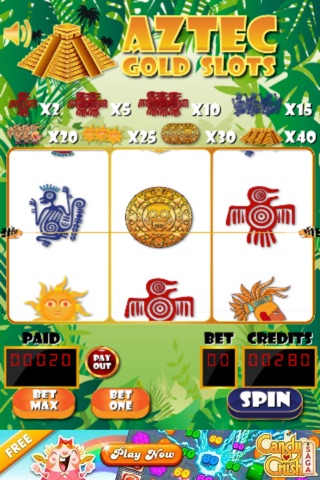 Aztec Real Gold Slots Social Casino Game - Win Big Coin in Slot Fever Mania Story screenshot 2