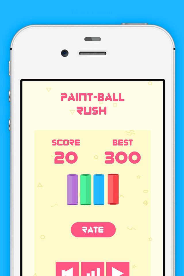 Paintball Rush - The Amazing Color Tap Game screenshot 4