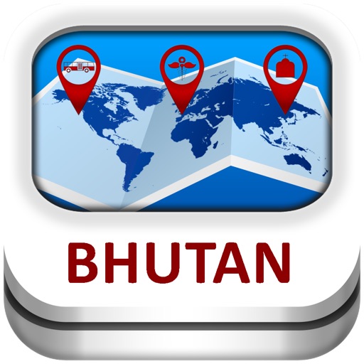 Bhutan Guide & Map - Duncan Cartography icon