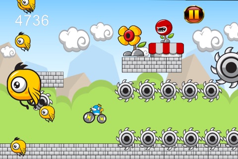 A Flappy Blue Bird MotorCross Bike Wings screenshot 3