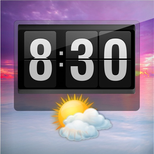 Flip Clock - Beautiful Weather Clock for iPad icon