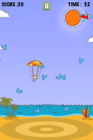 Parachute Adventure Time - Happy Stickman Fall Rescue screenshot 3