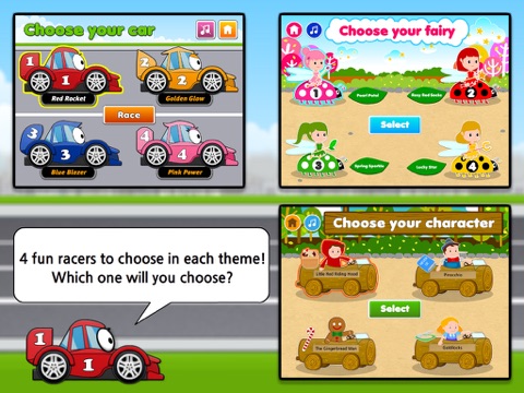 Subtraction Racer: Hot Cars, Fast Fairies & Fairy Tale Dash HD screenshot 2