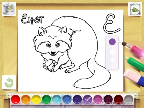 Раскрась рисунок! Веселые зверята для раскраски, нарисуй своего! screenshot 3