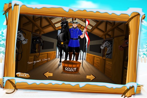 Canadian Mounted Police Horse Training : The Agility Test Racing Course - Free screenshot 2