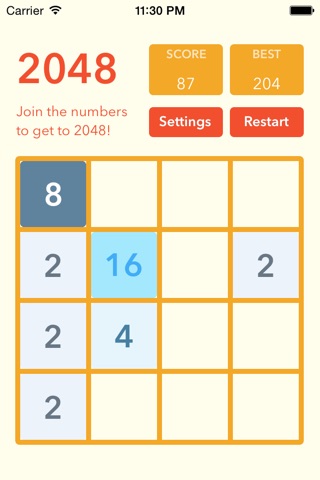 Bricky 2048 - Swipe to make big number screenshot 2