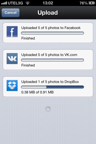 Ultimate Photo Uploader for social networks screenshot 4