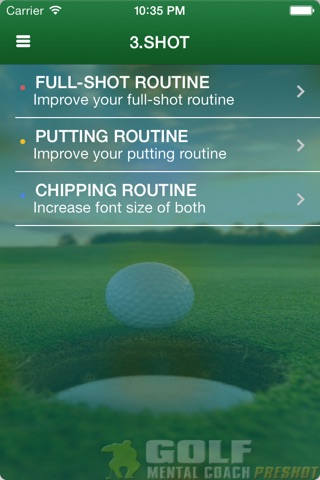 Golf Mental Coach screenshot 4