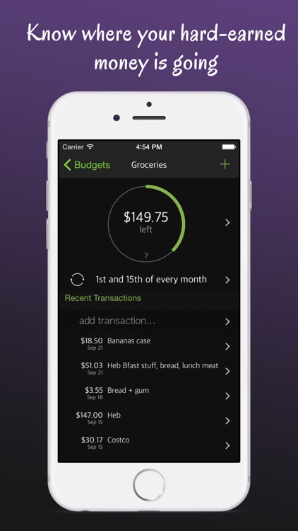 WellSpent Free -Simple and Sleek Budgeting App That Helps You Stick To Your Budgets