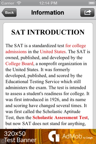 SAT Math Test screenshot 2