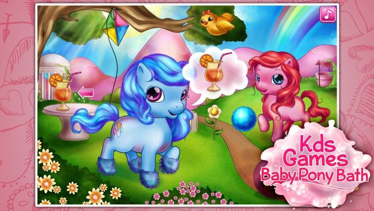 Kids Games：Baby Pony Bath screenshot-4