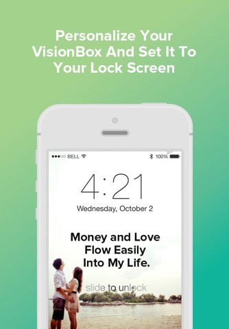 VisionBox - Law of Attraction Lockscreen Creator screenshot 4