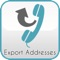 ExportAddresses is a free app to send your contacts detail in a universal format to your mail or review on your device