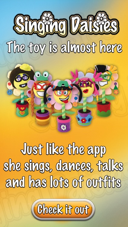 Singing Daisies - a dress up and make up games for kids screenshot-4