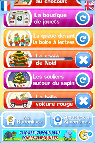 Clipounets Racontine - Histoires pour enfant en dessins animés en anglais et en français screenshot 3