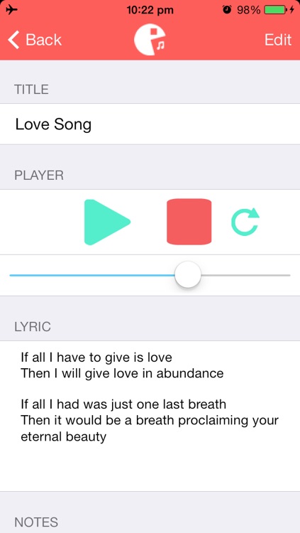 Lyric screenshot-3