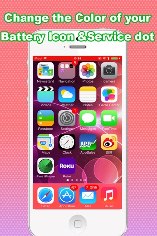 Pimp Color Dock & Status Bar & Service Dots & Battery Color screenshot 2
