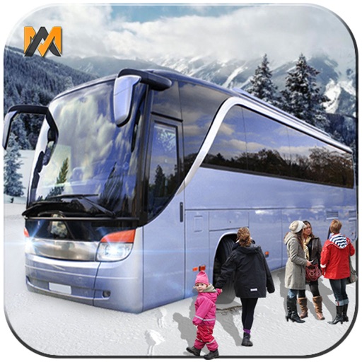 Drive Winter Tourist Bus Transporter 3d Pro Icon