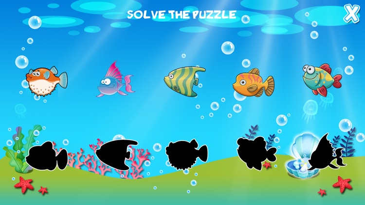 Marine Animals Toddler Preschool - Educational Fish Games for Kids Free screenshot-4