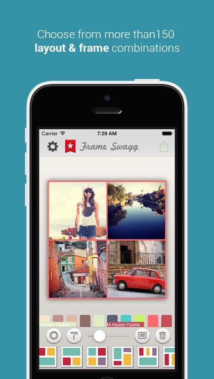 Frame Swagg - Photo collage maker to stitch pic for Instagram FREE