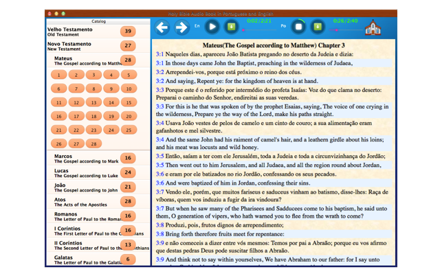 Bíblia Sagrada Áudio Livro em Português e Inglês(圖2)-速報App