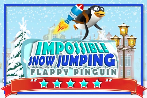 Impossible Rocket Penguin Snow Jumping Free - Flappy Bird Edition screenshot 3