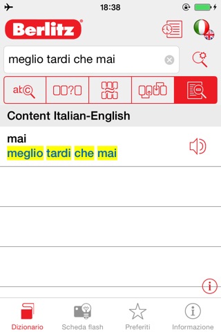 Italian <-> English Berlitz Basic Talking Dictionary screenshot 3