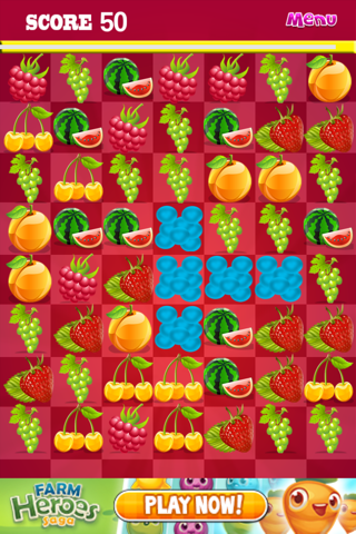 A Fruit Farm Swap Match Three Blitz Free Games screenshot 2