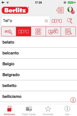 Italian <-> English Berlitz Standard Talking Dictionary screenshot 2