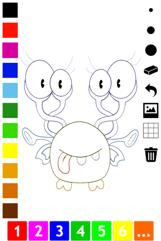 A Monster Coloring Book for Children to Learn to Color and Draw screenshot 3