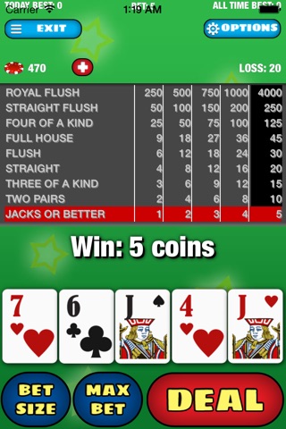 Draw Card Slots Video Poker - the Las Vegas Swing Casino Style! screenshot 3