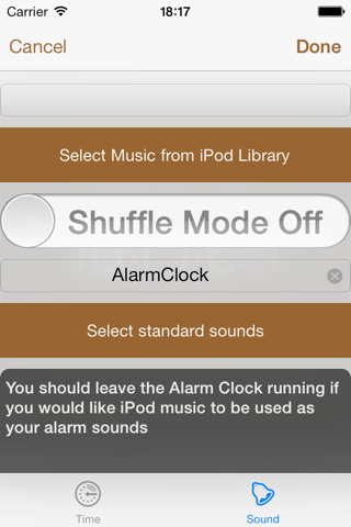 Скриншот из AlarmClock Touch Free