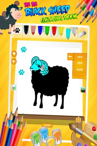 Baa Baa Black Sheep - Poem Coloring Book for Kids screenshot 4