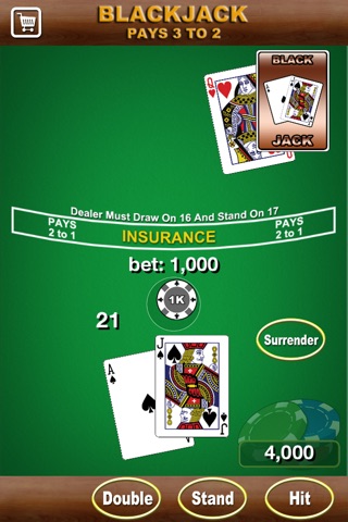 Blackjack Table screenshot 2