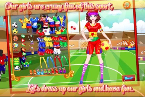 Football Princess Dressup screenshot 3