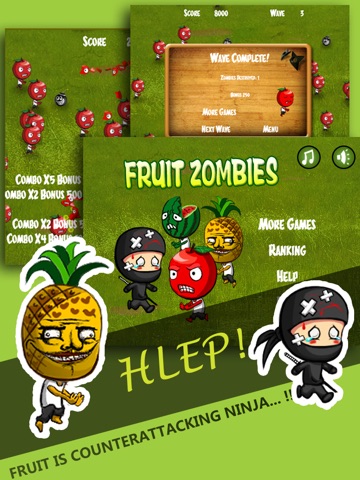 Скриншот из fruit zombies